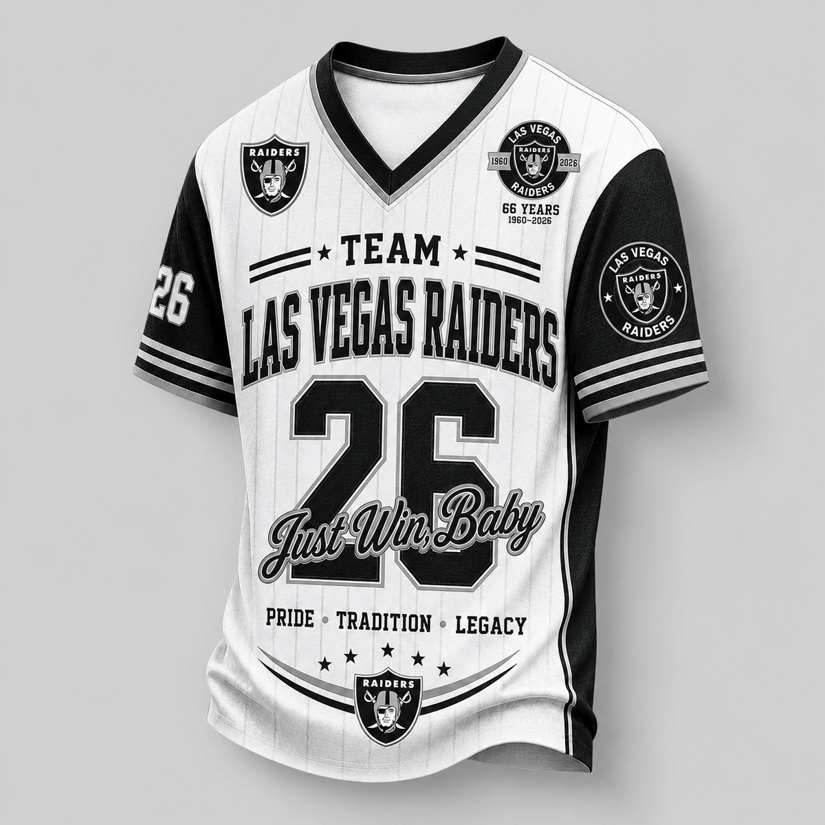 Las Vegas Raiders | Premium NFL Legacy Pride V-Neck Jersey Main image