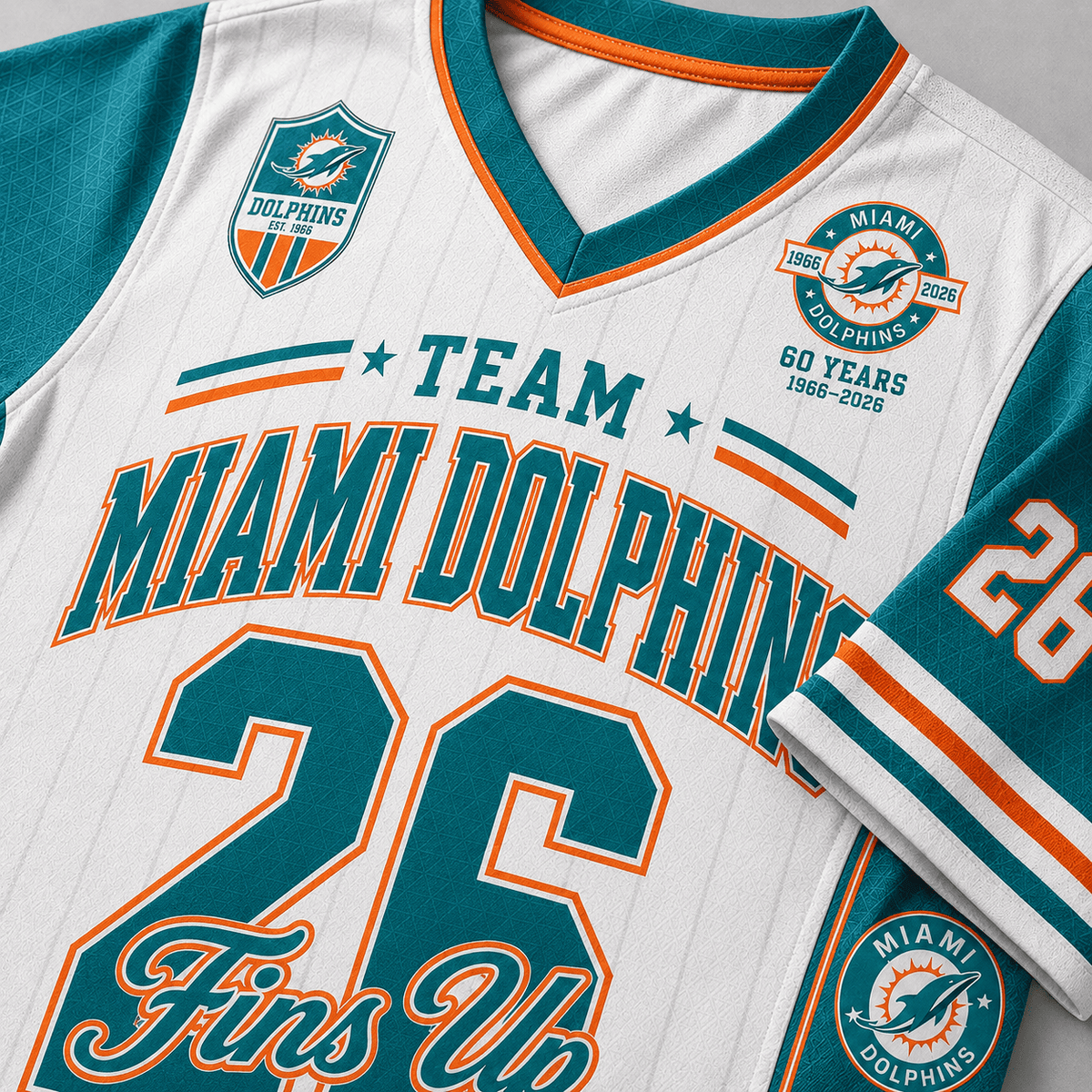 Miami Dolphins | Premium NFL Legacy Pride V-Neck Jersey