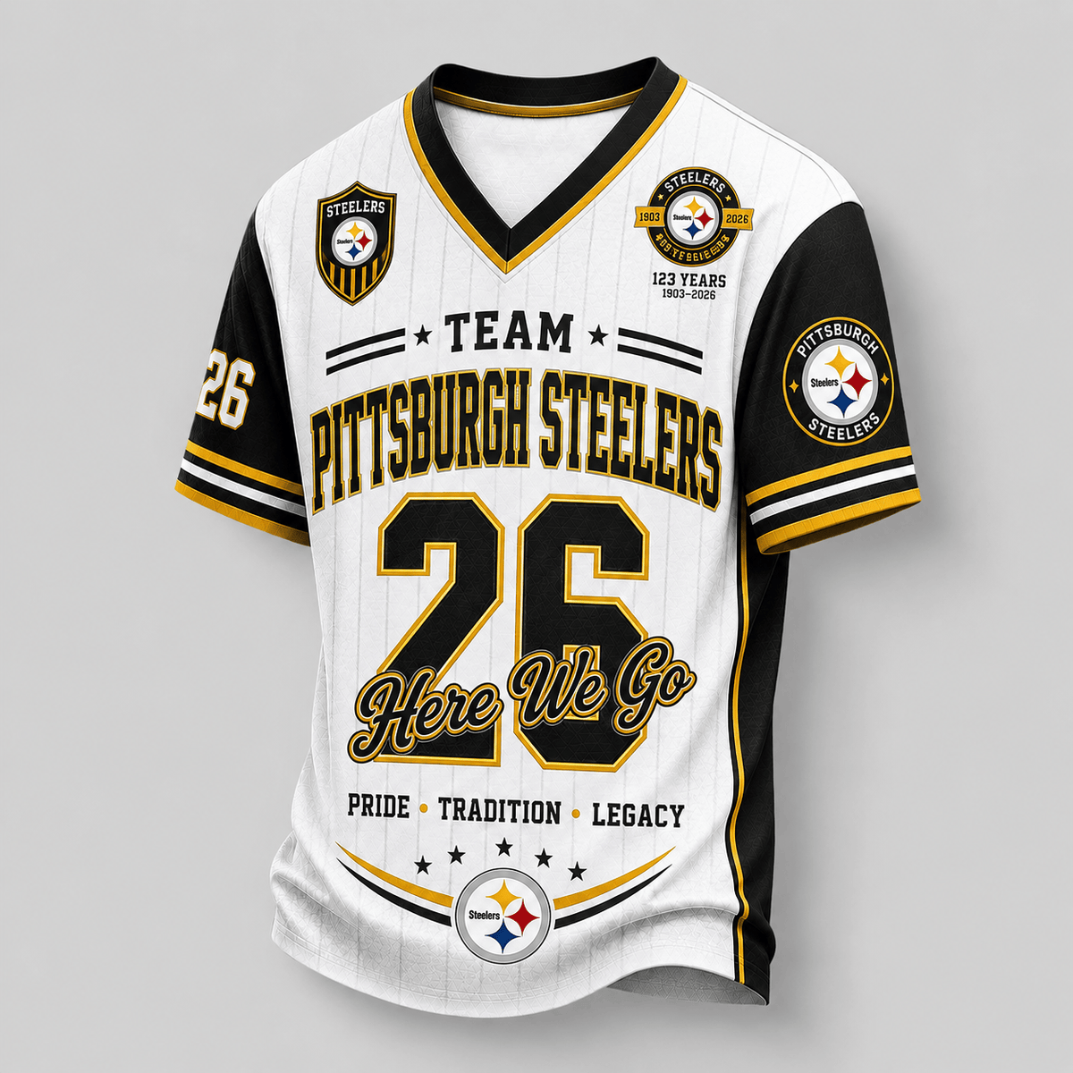 Pittsburgh Steelers | Premium NFL Legacy Pride V-Neck Jersey Main image