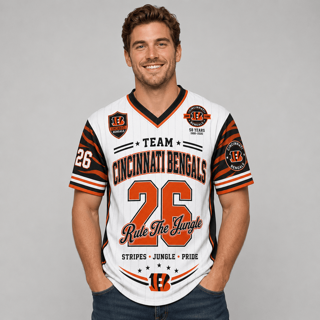 Cincinnati Bengals | Premium NFL Legacy Pride V-Neck Jersey