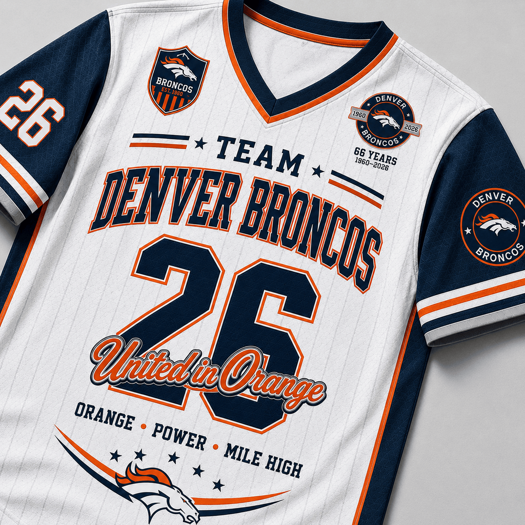 Denver Broncos | Premium NFL Legacy Pride V-Neck Jersey