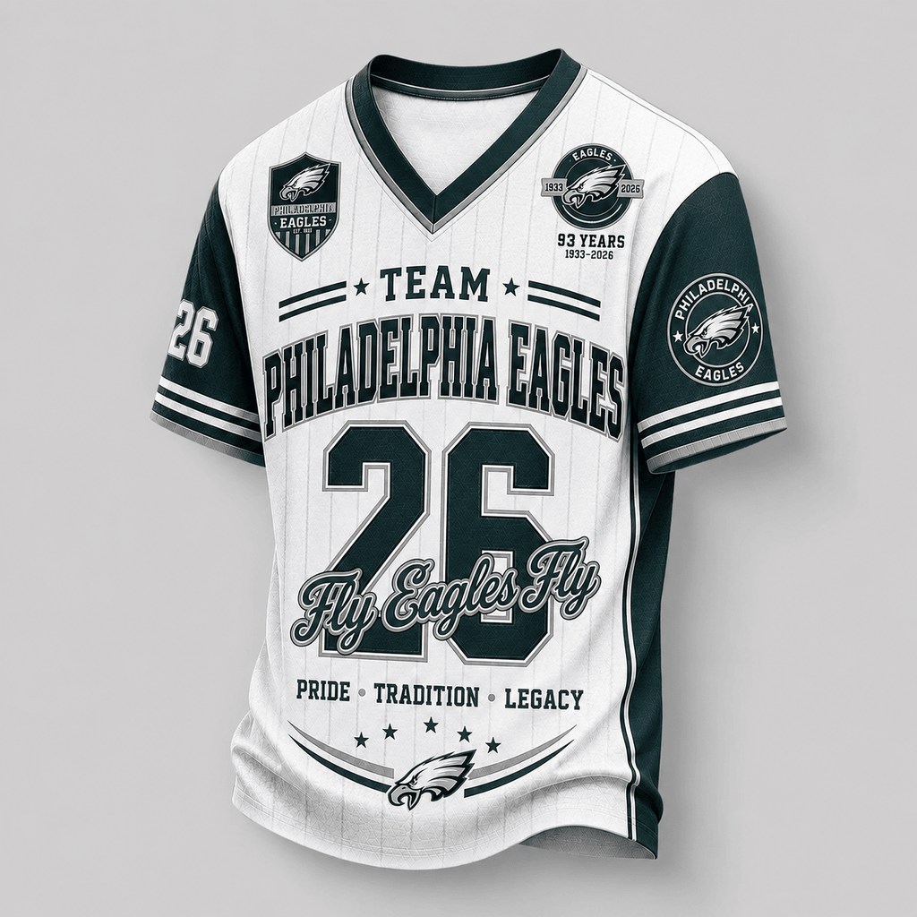 Philadelphia Eagles | Premium NFL Legacy Pride V-Neck Jersey