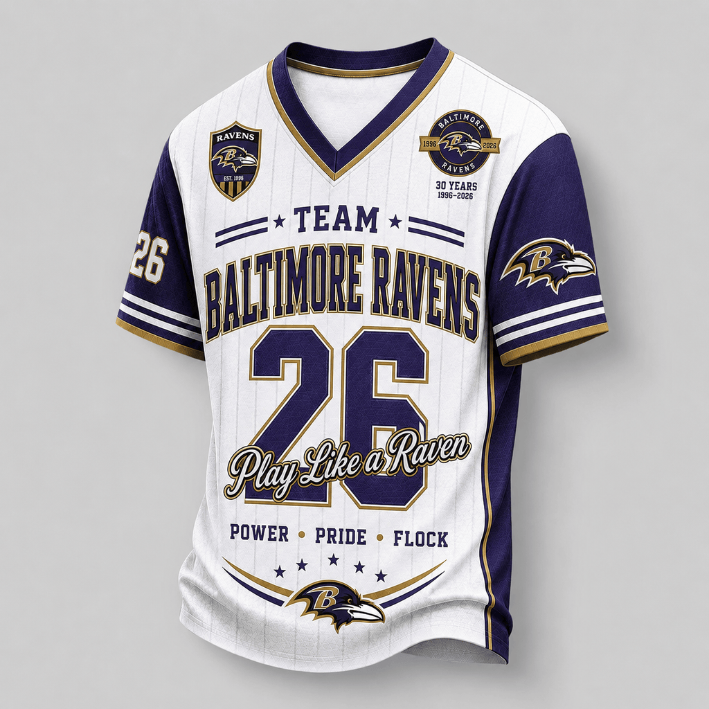 Baltimore Ravens | Premium NFL Legacy Pride V-Neck Jersey