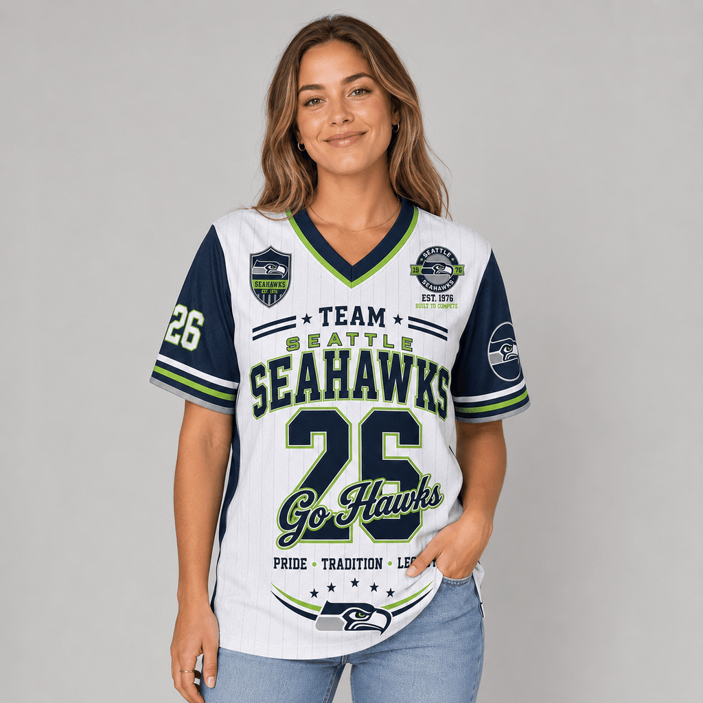 Seattle Seahawks | Premium NFL Legacy Pride V-Neck Jersey