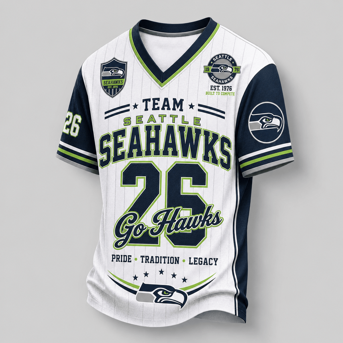 Seattle Seahawks | Premium NFL Legacy Pride V-Neck Jersey Main image