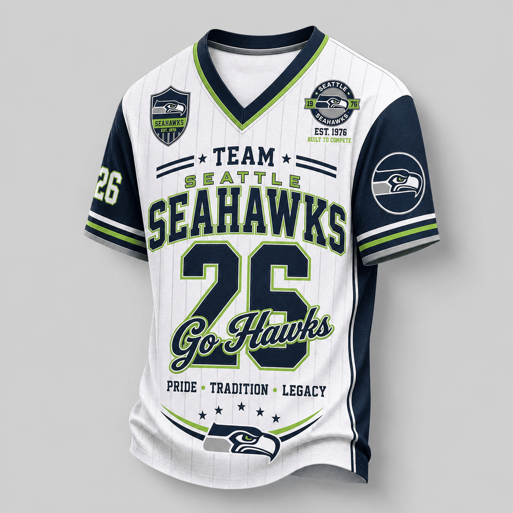 Seattle Seahawks | Premium NFL Legacy Pride V-Neck Jersey