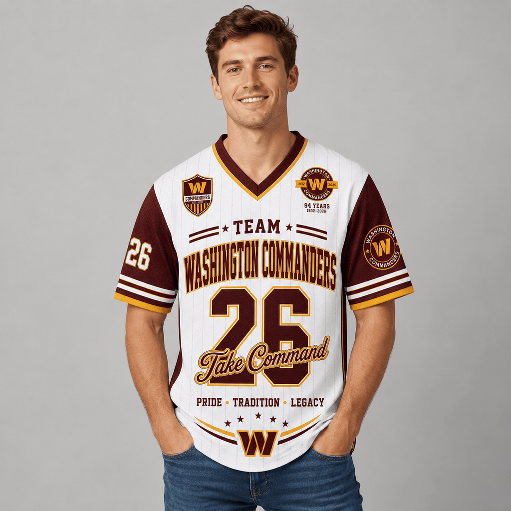 Washington Commanders | Premium NFL Legacy Pride V-Neck Jersey