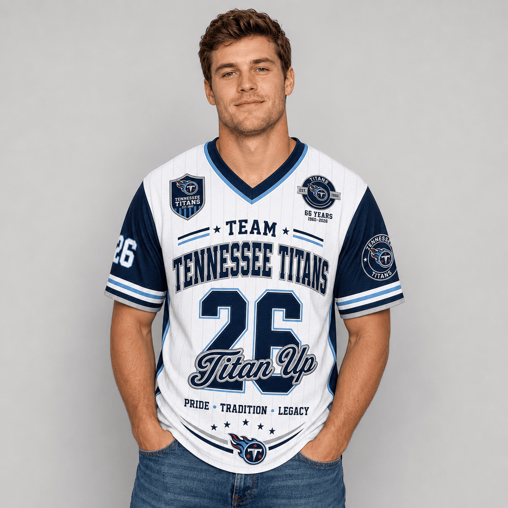 Tennessee Titans | Premium NFL Legacy Pride V-Neck Jersey