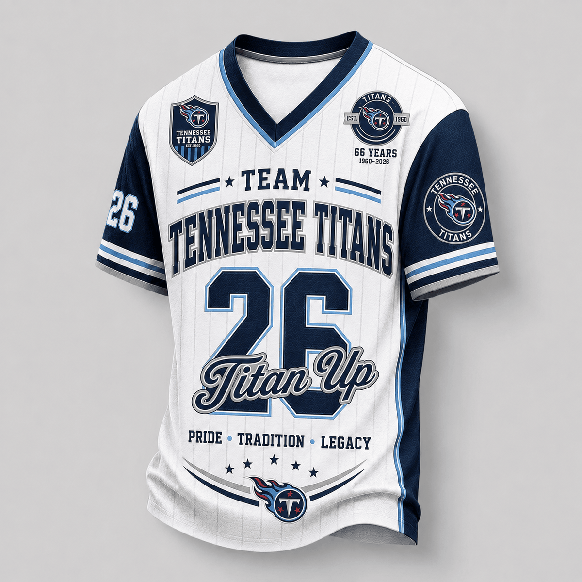 Tennessee Titans | Premium NFL Legacy Pride V-Neck Jersey Main image