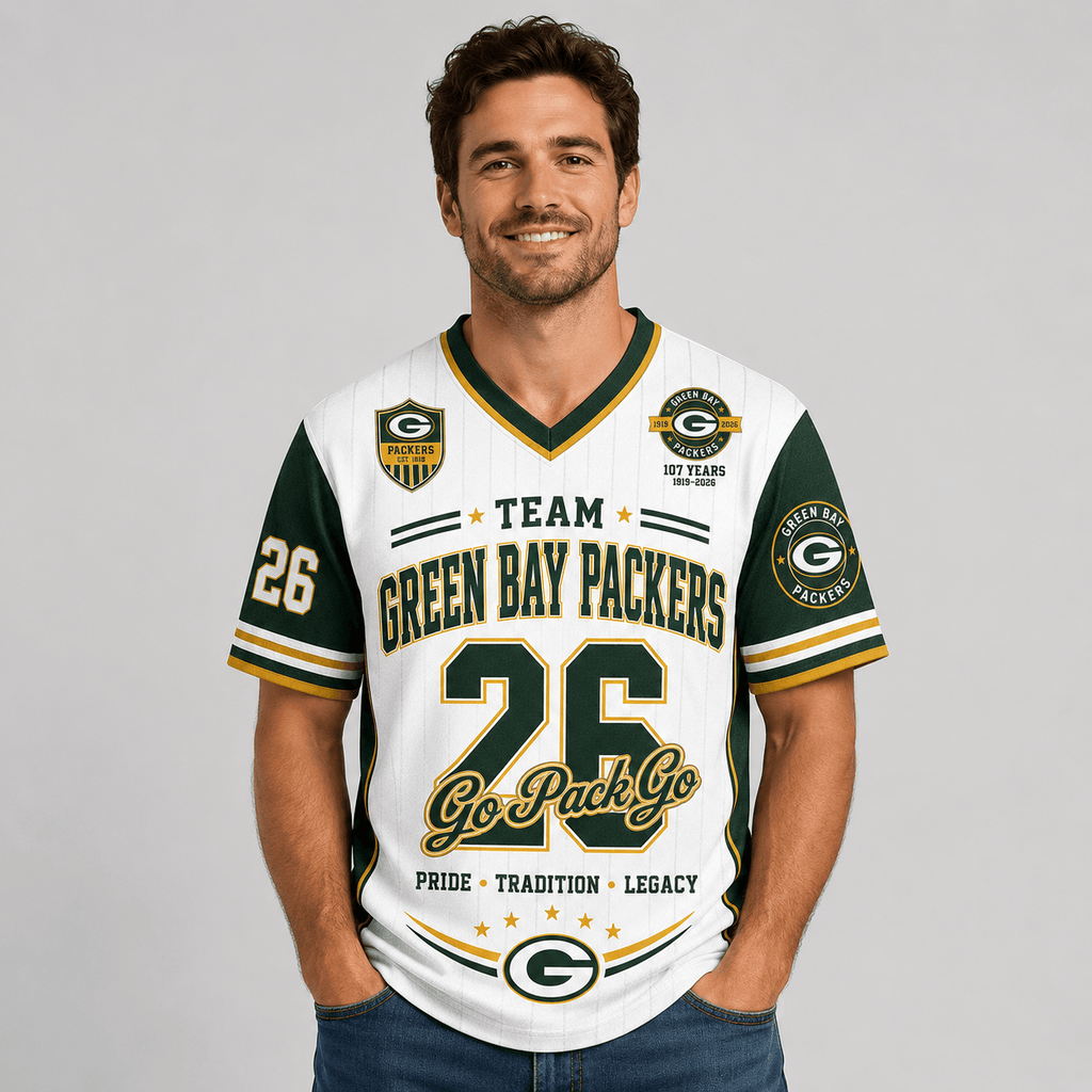 Green Bay Packers | Premium NFL Legacy Pride V-Neck Jersey