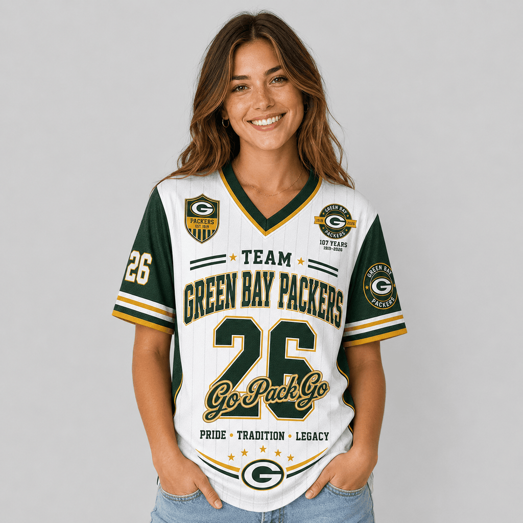 Green Bay Packers | Premium NFL Legacy Pride V-Neck Jersey