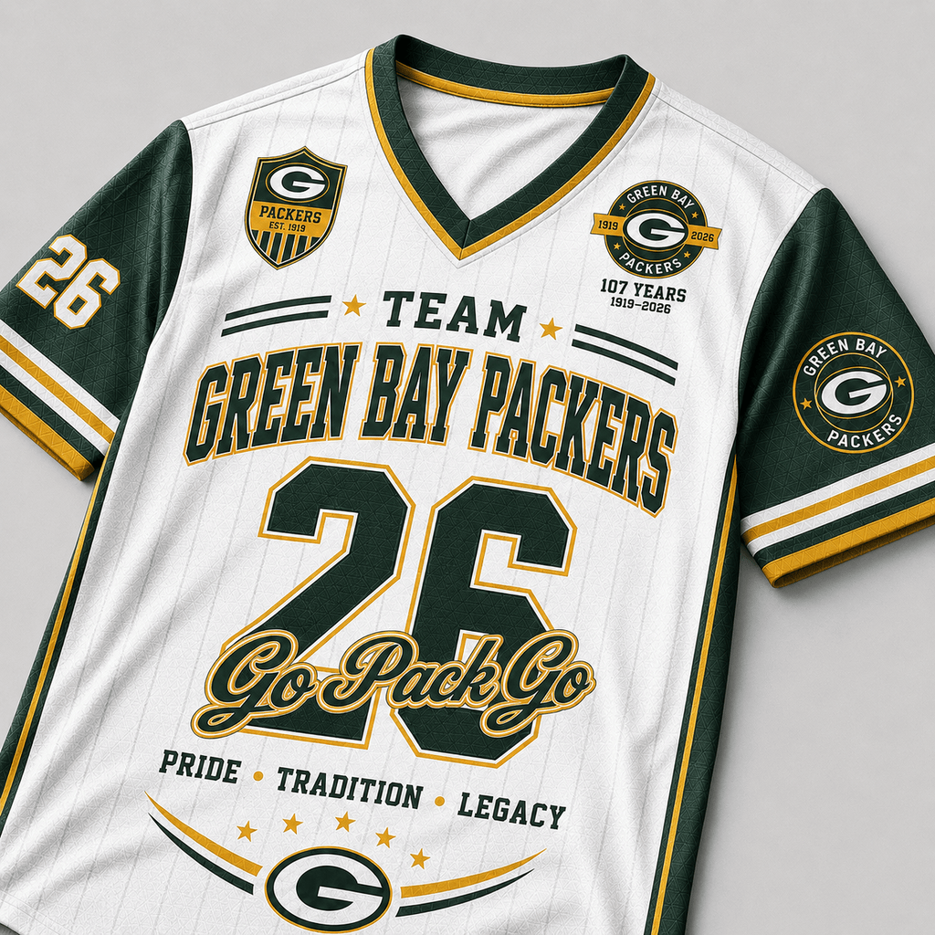 Green Bay Packers | Premium NFL Legacy Pride V-Neck Jersey