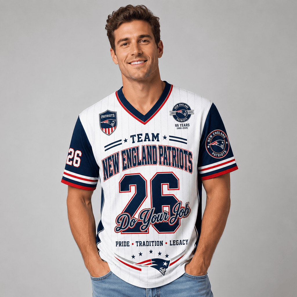 New England Patriots | Premium NFL Legacy Pride V-Neck Jersey