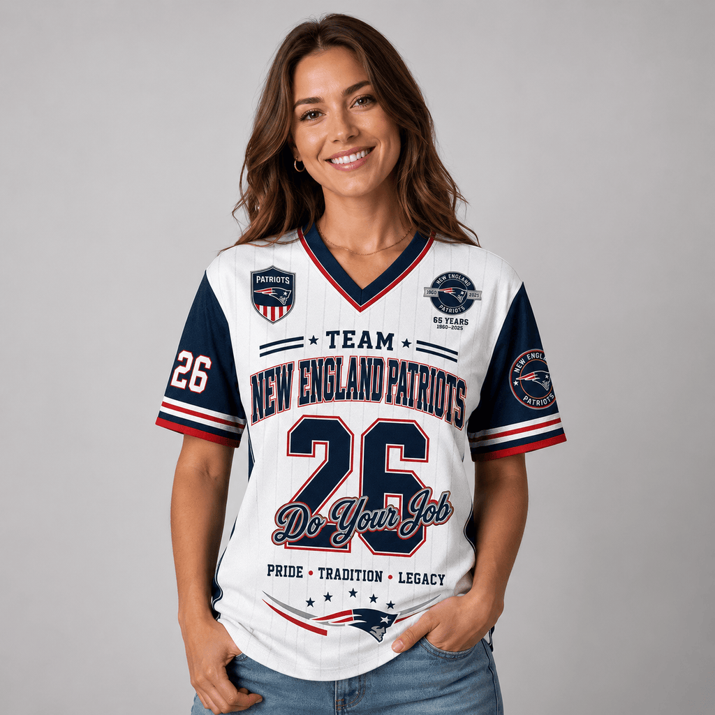 New England Patriots | Premium NFL Legacy Pride V-Neck Jersey