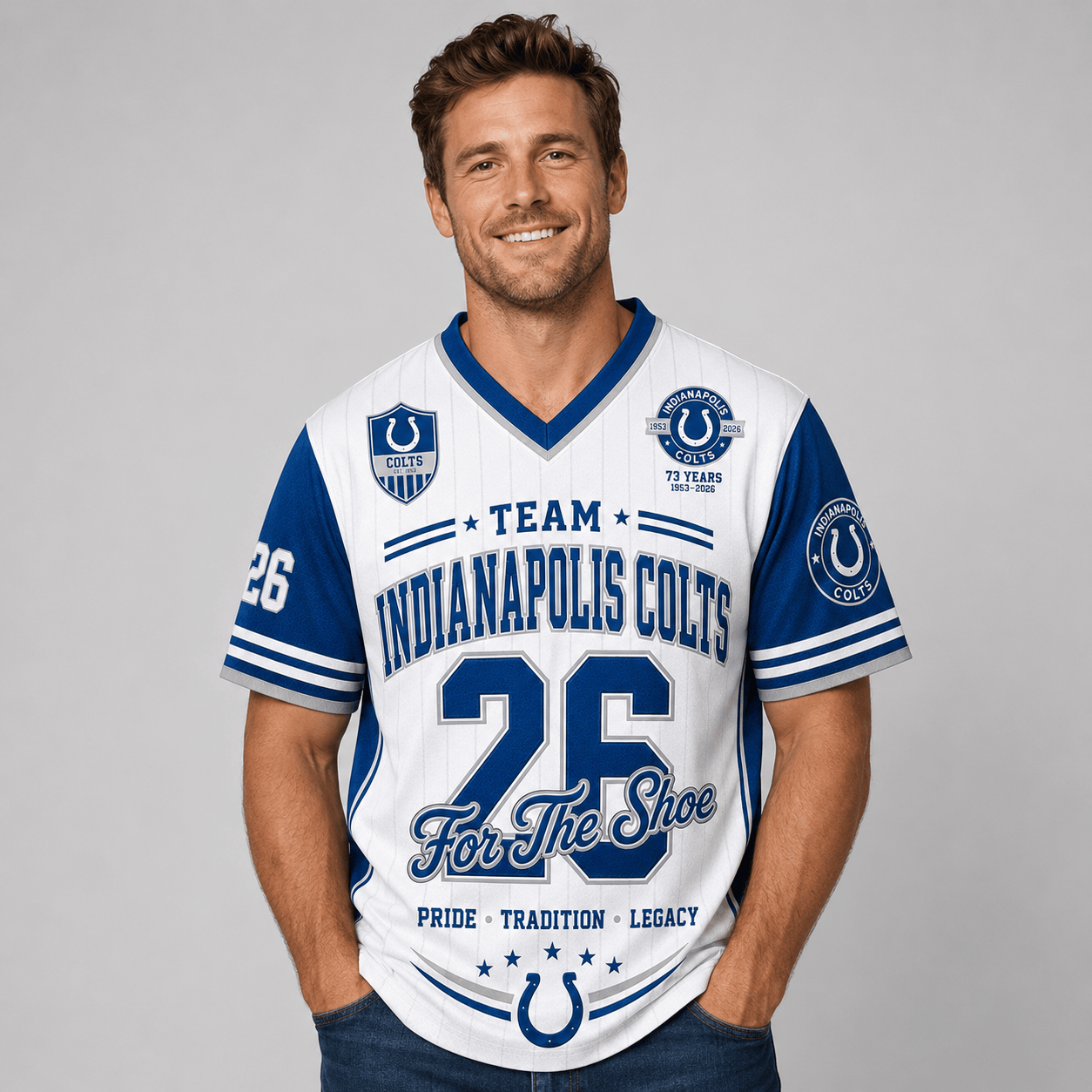 Indianapolis Colts | Premium NFL Legacy Pride V-Neck Jersey Secondary image