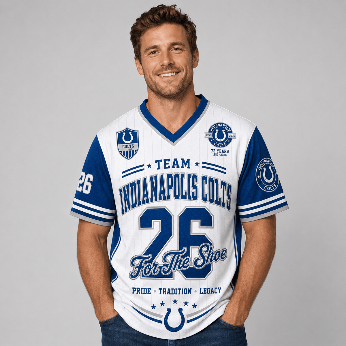 Indianapolis Colts | Premium NFL Legacy Pride V-Neck Jersey
