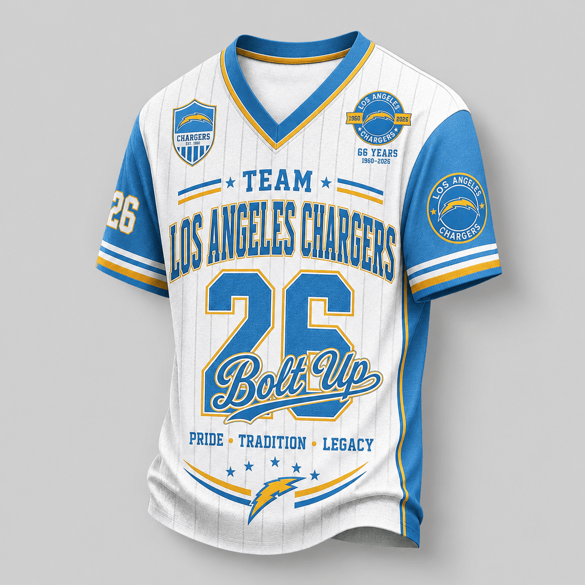 Los Angeles Chargers | Premium NFL Legacy Pride V-Neck Jersey Main image