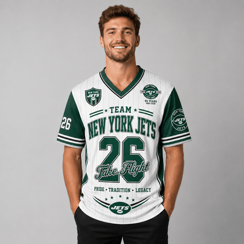 New York Jets | Premium NFL Legacy Pride V-Neck Jersey