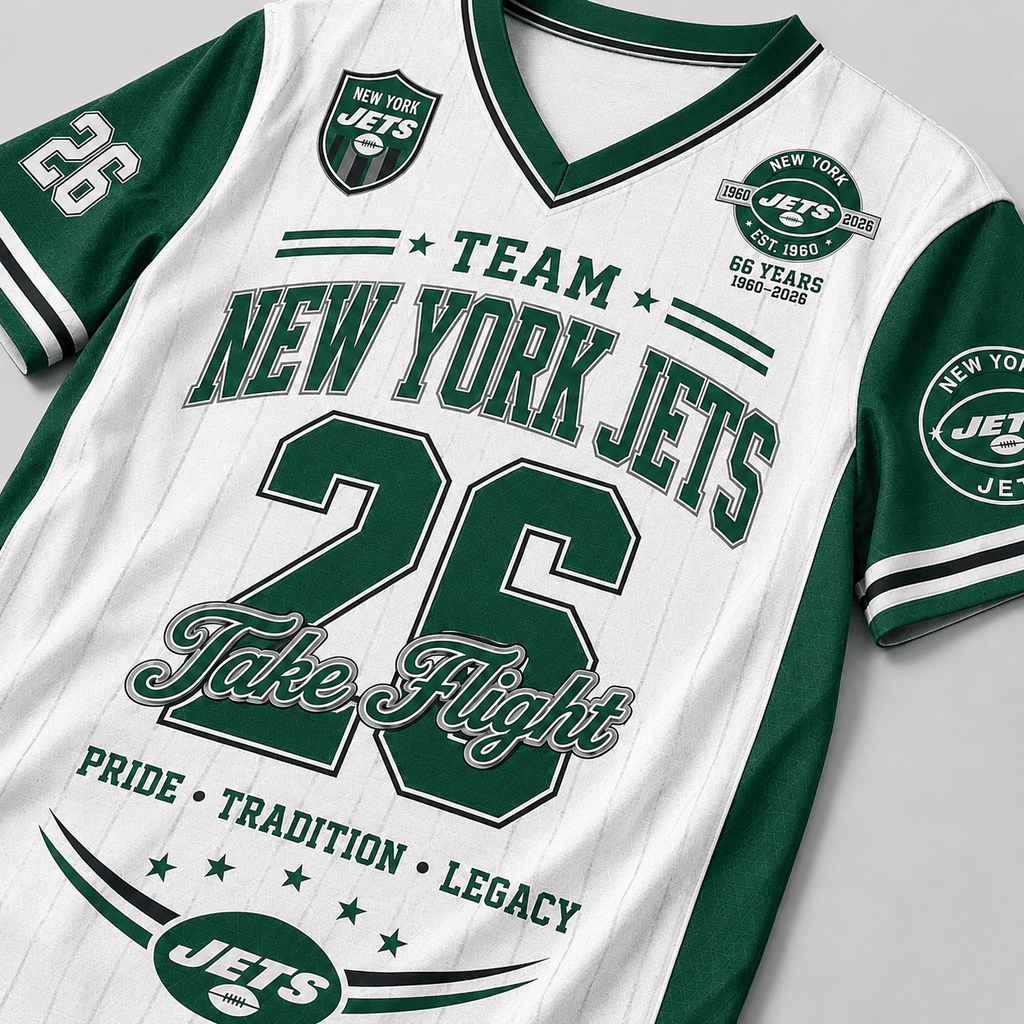 New York Jets | Premium NFL Legacy Pride V-Neck Jersey
