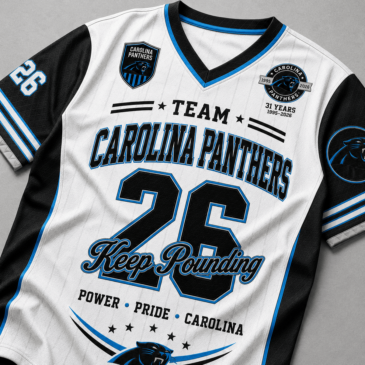 Carolina Panthers | Premium NFL Legacy Pride V-Neck Jersey