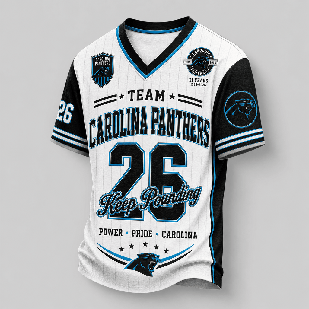 Carolina Panthers | Premium NFL Legacy Pride V-Neck Jersey