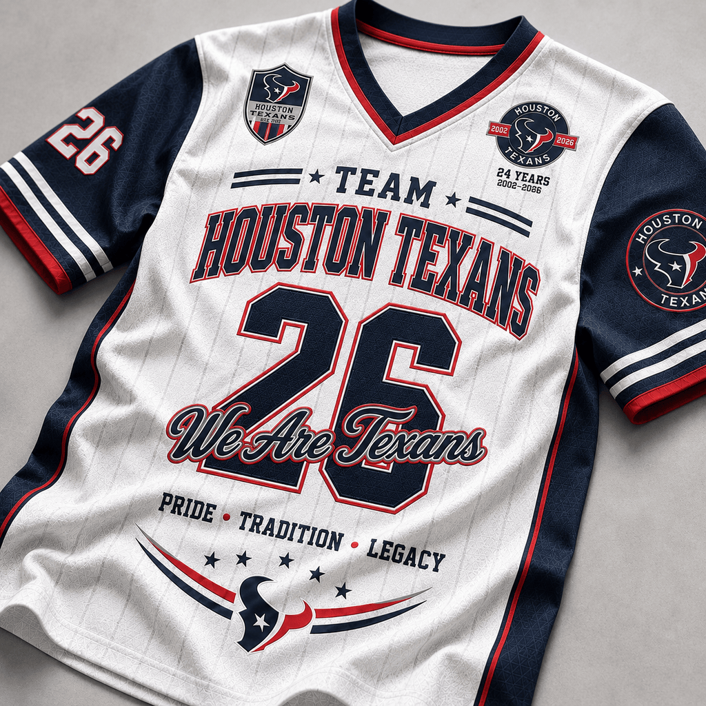 Houston Texans | Premium NFL Legacy Pride V-Neck Jersey