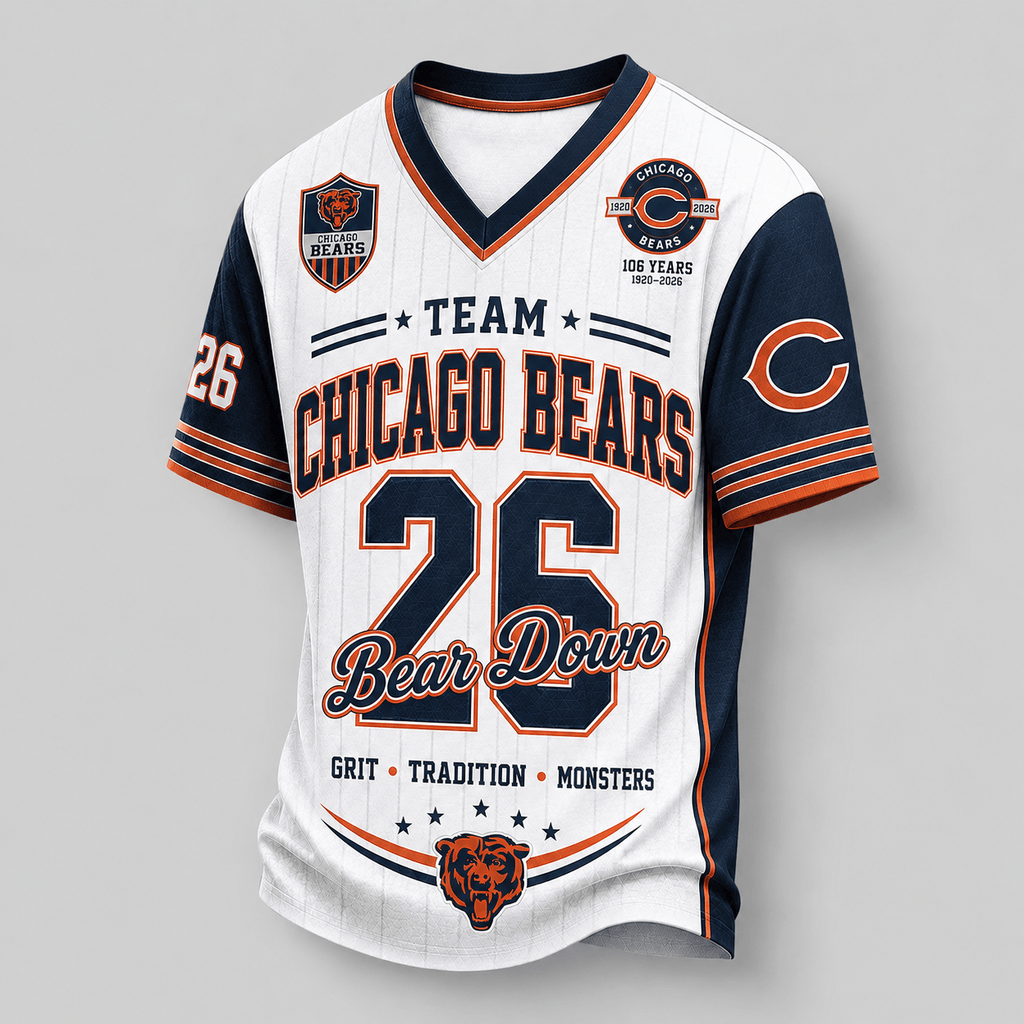 Chicago Bears | Premium NFL Legacy Pride V-Neck Jersey