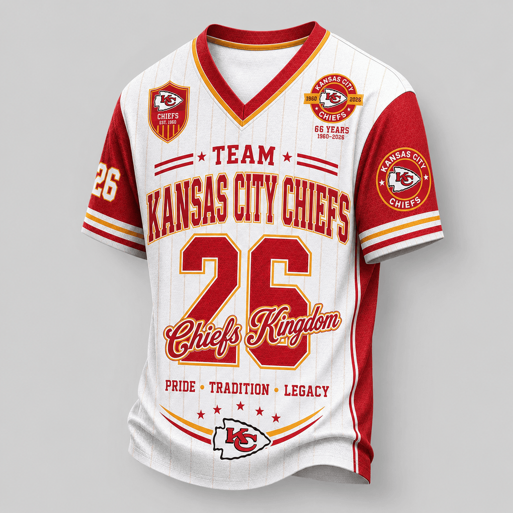 Kansas City Chiefs | Premium NFL Legacy Pride V-Neck Jersey
