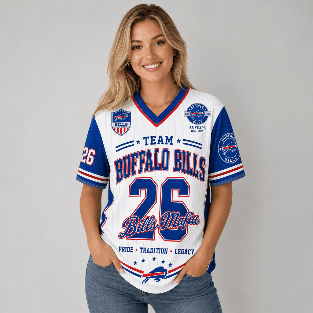 Buffalo Bills | Premium NFL Legacy Pride V-Neck Jersey