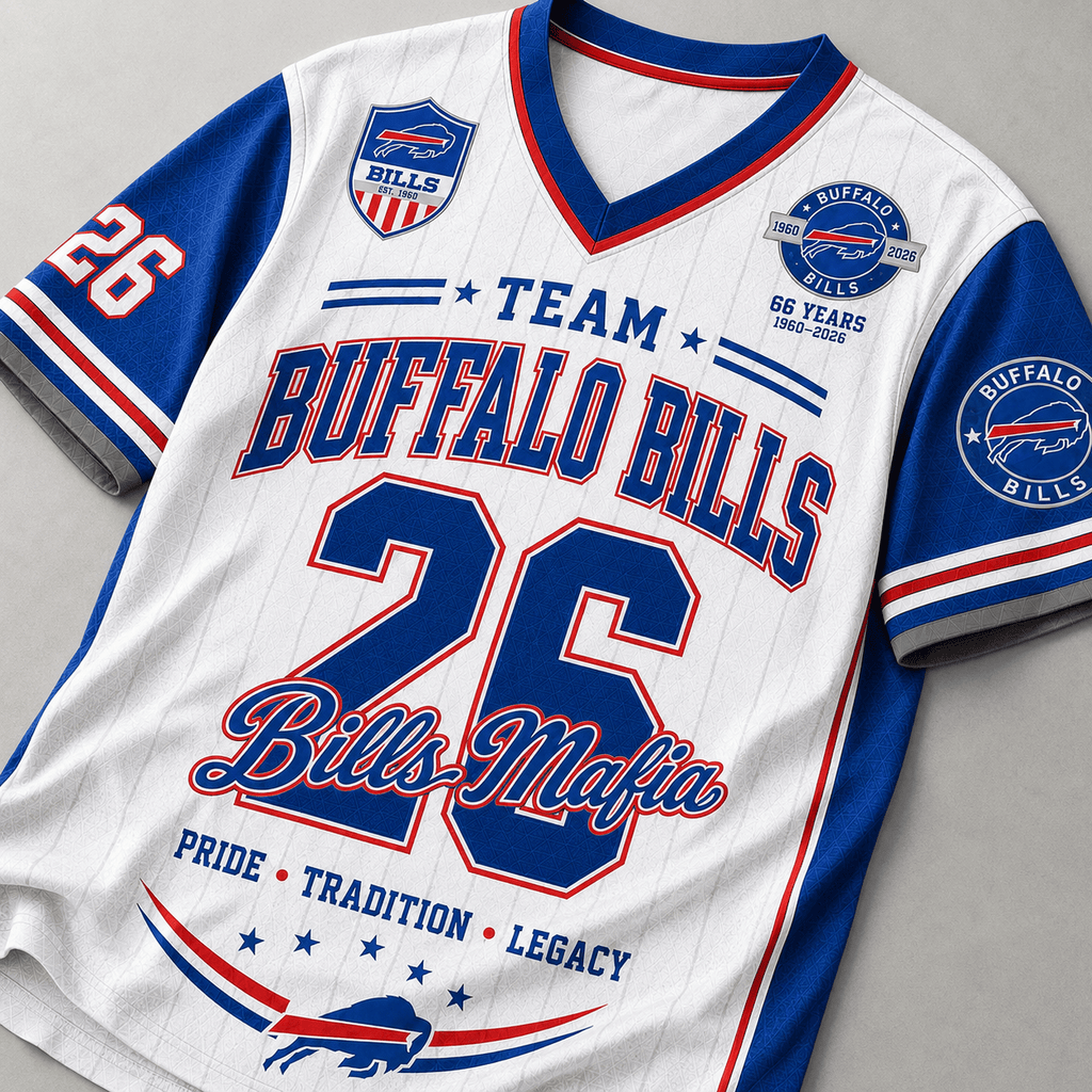Buffalo Bills | Premium NFL Legacy Pride V-Neck Jersey