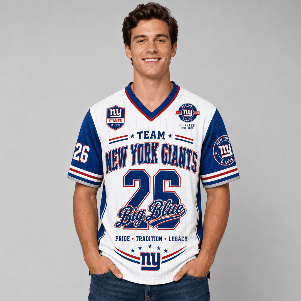 New York Giants | Premium NFL Legacy Pride V-Neck Jersey