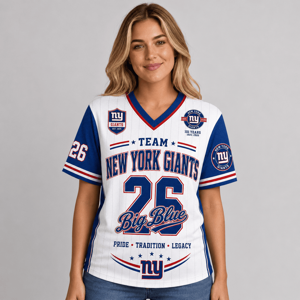 New York Giants | Premium NFL Legacy Pride V-Neck Jersey