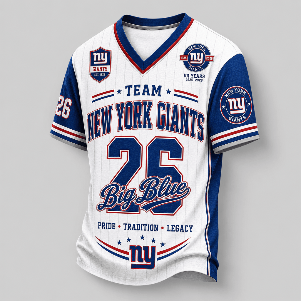 New York Giants | Premium NFL Legacy Pride V-Neck Jersey