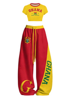 Ghana Tops & Elasticated Trousers Two-Piece Set