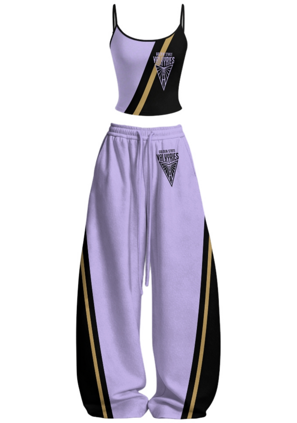 Golden State Valkyries Tops & Elasticated Trousers Two-Piece Set