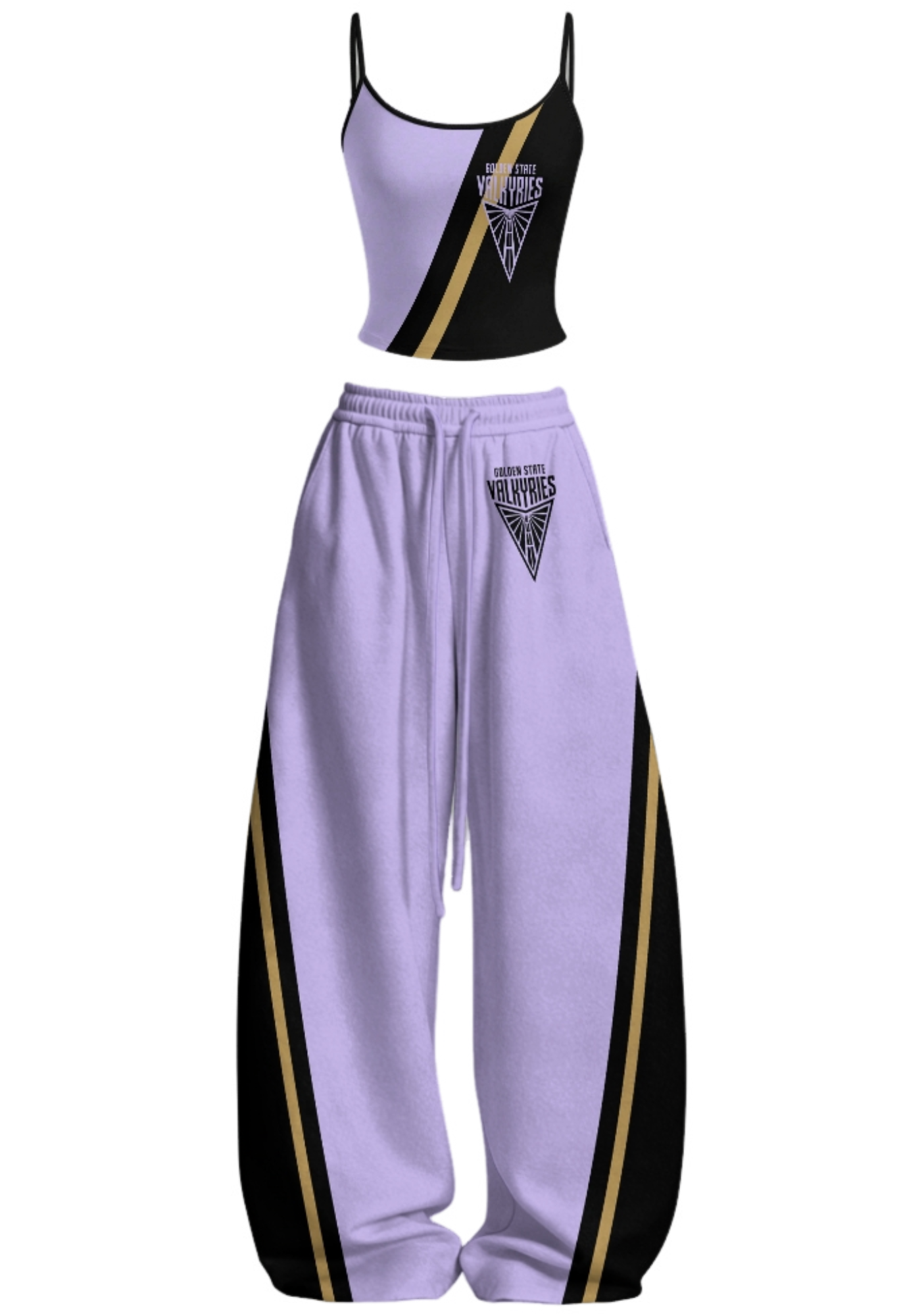 Golden State Valkyries Tops & Elasticated Trousers Two-Piece Set