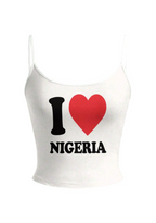 I Love Nigeria Tops & Elasticated Trousers Two-Piece Set
