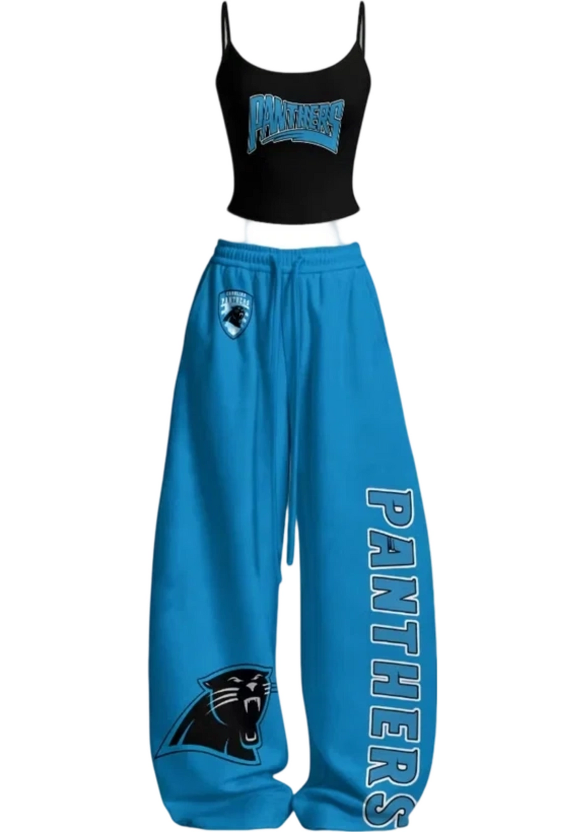 Carolina Panthers Panther Graphic Tops & Elasticated Trousers Two-Piece Set Main image