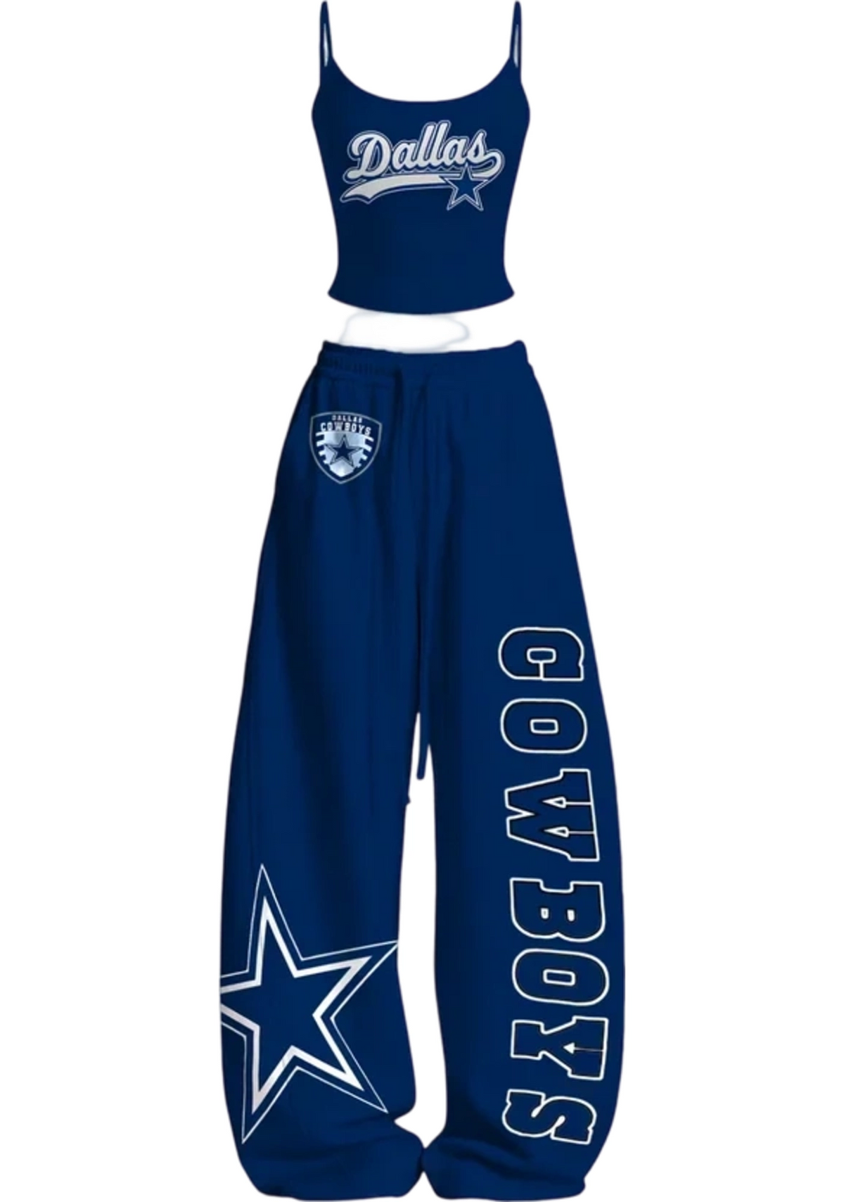 Dallas Cowboys Star Graphic Tops & Elasticated Trousers Two-Piece Set Main image