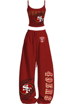 San Francisco 49ers Graphic Tops & Elasticated Trousers Two-Piece Set
