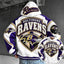Baltimore Ravens Retro Varsity Color Block Back Print Pullover Hoodie