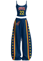 Indiana Fever 22 Tops & Elasticated Trousers Two-Piece Set