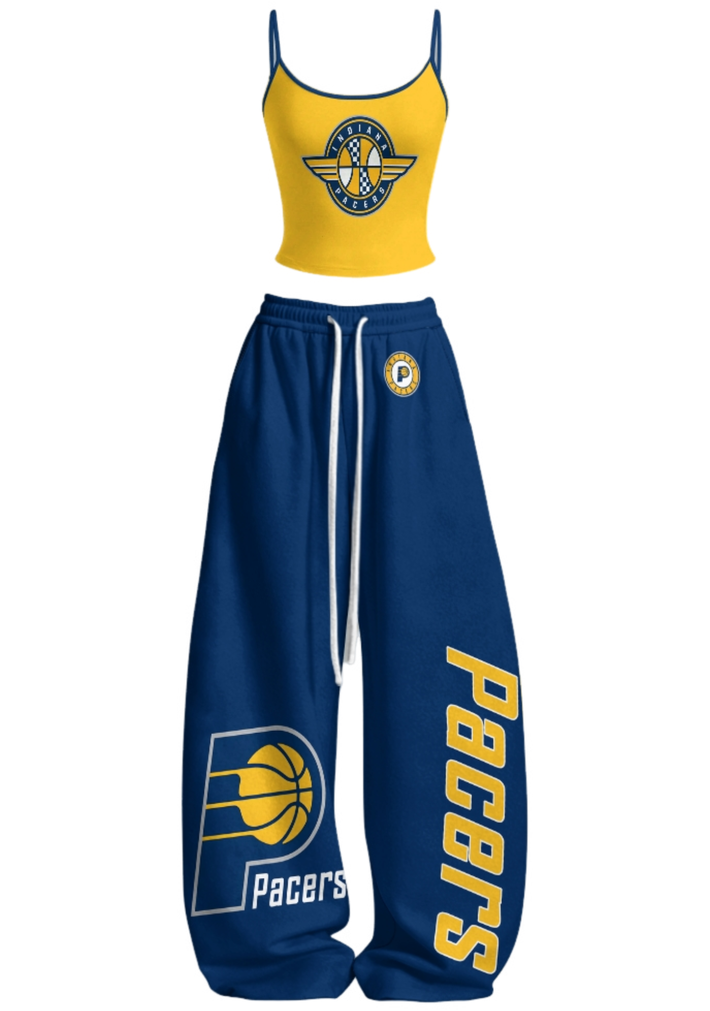 Indiana Pacers Tops & Elasticated Trousers Two-Piece Set