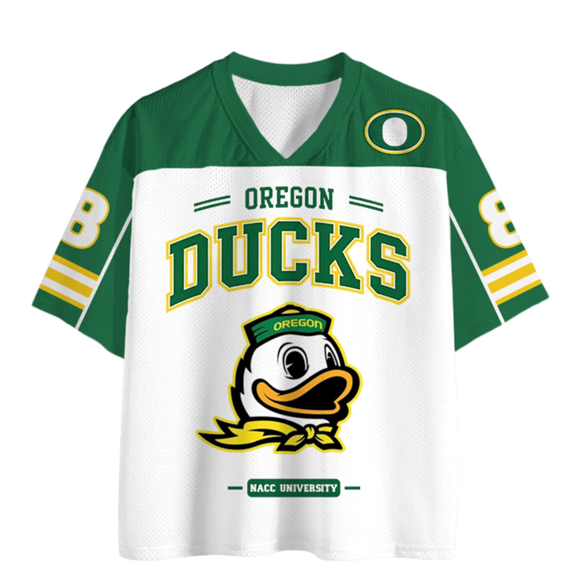 Oregon Ducks Cartoon Mascot Retro Game Day NCAA Jersey Shirts