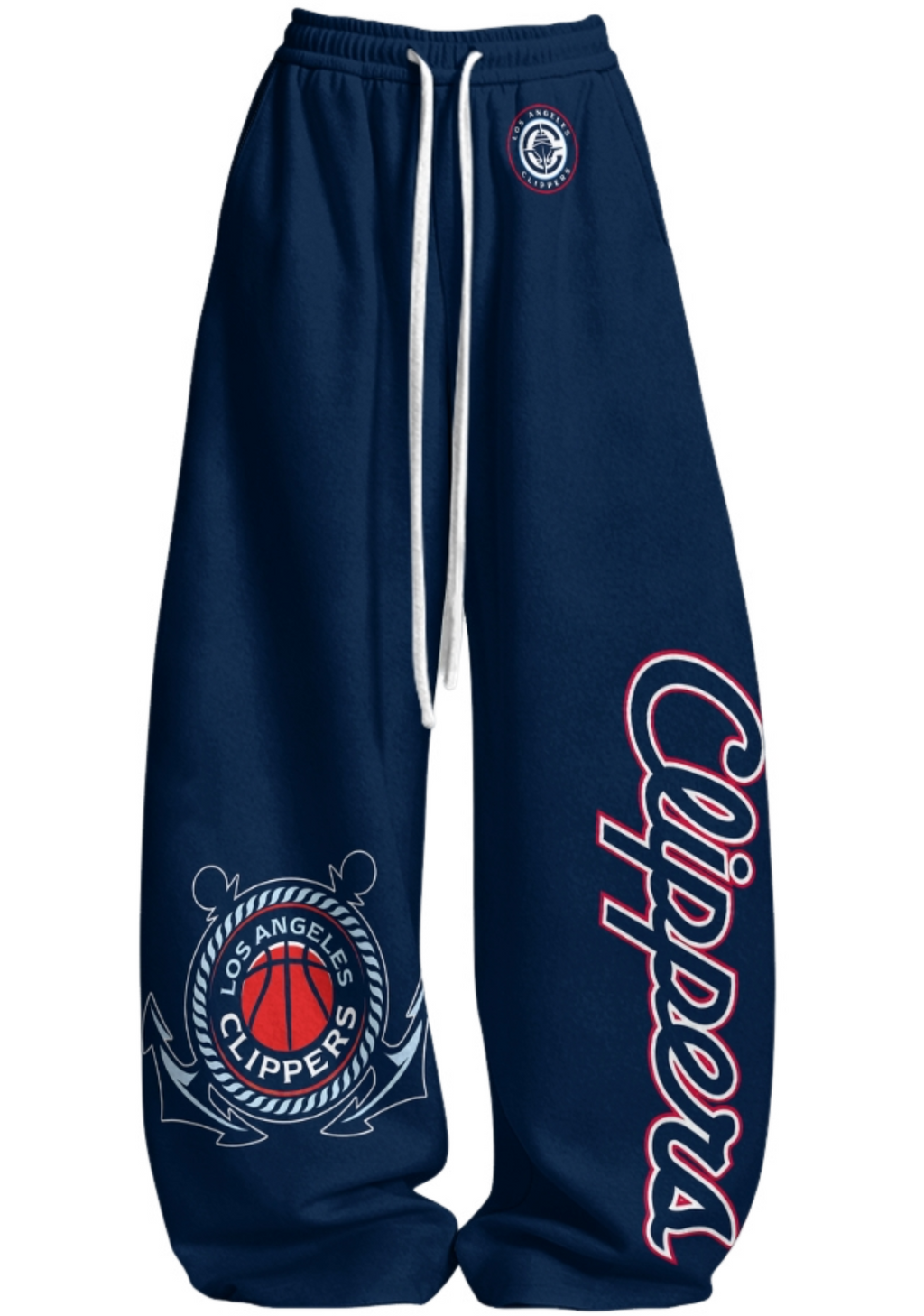 Los Angeles Clippers Tops & Elasticated Trousers Two-Piece Set