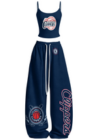 Los Angeles Clippers Tops & Elasticated Trousers Two-Piece Set