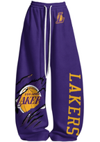 Los Angeles Lakers Tops & Elasticated Trousers Two-Piece Set