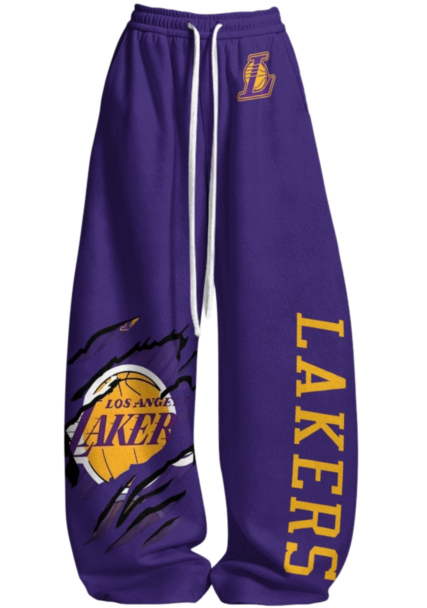 Los Angeles Lakers Tops & Elasticated Trousers Two-Piece Set