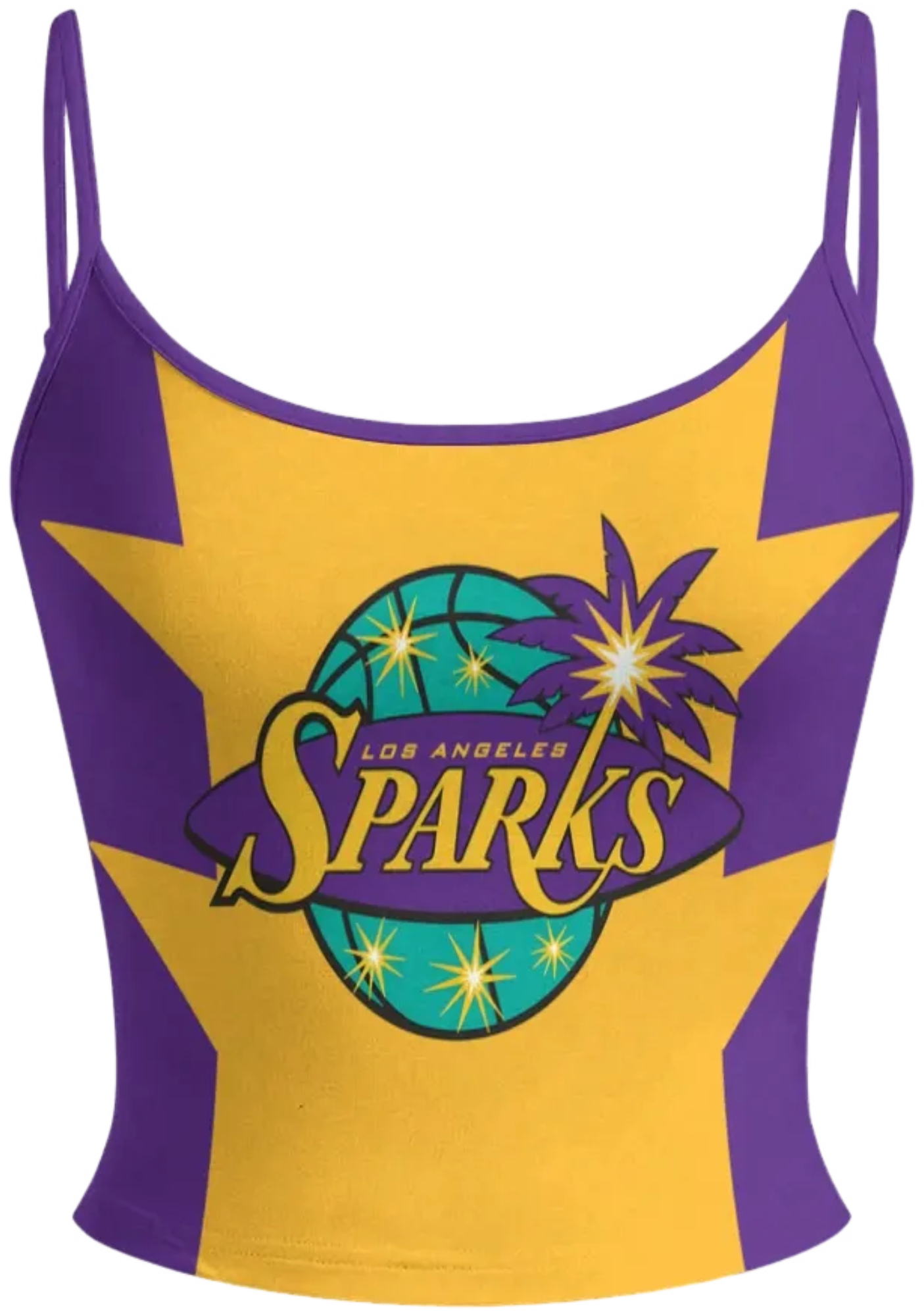 Los Angeles Sparks Tops & Elasticated Trousers Two-Piece Set