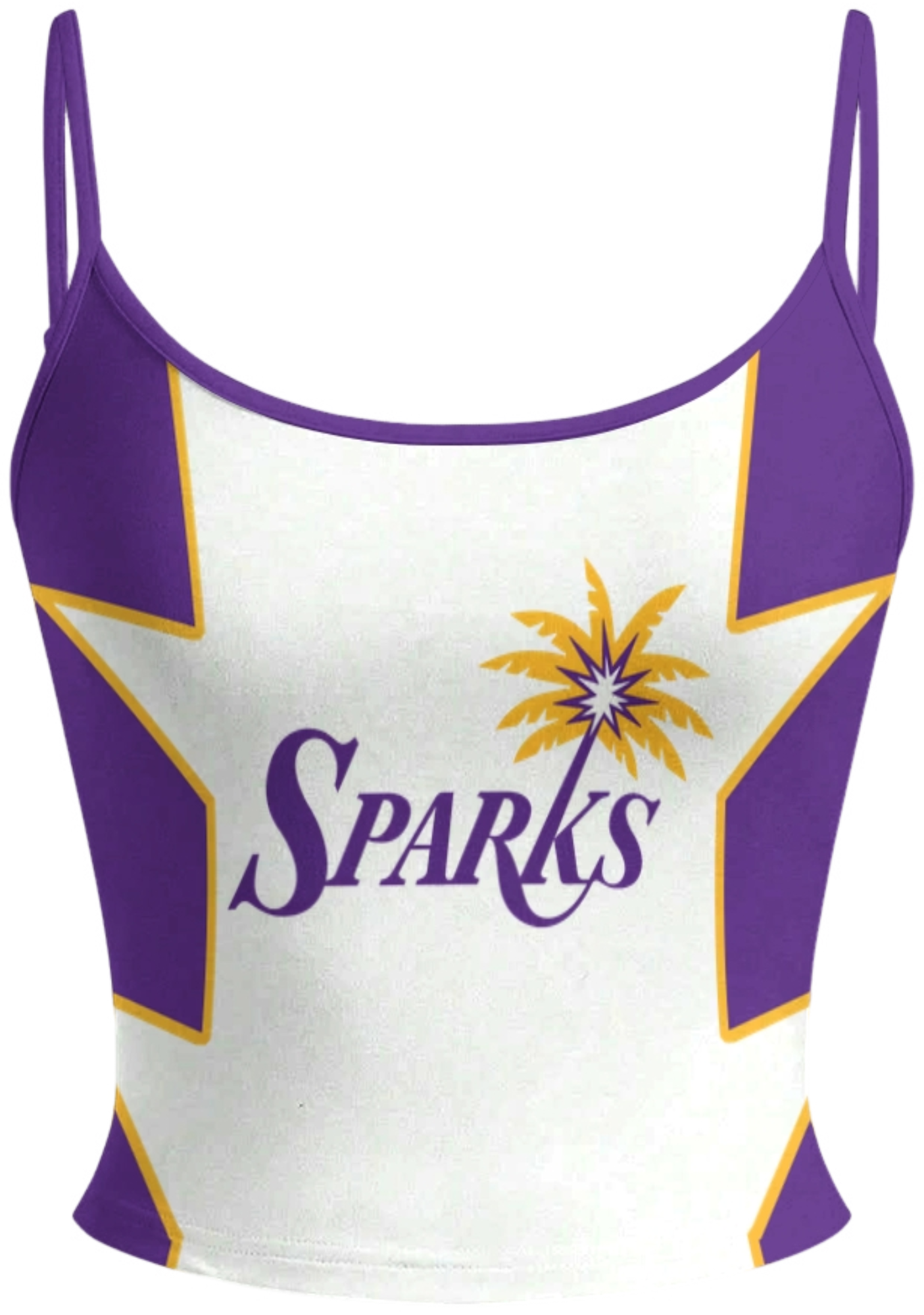 Los Angeles Sparks Tops & Elasticated Trousers Two-Piece Set Secondary image